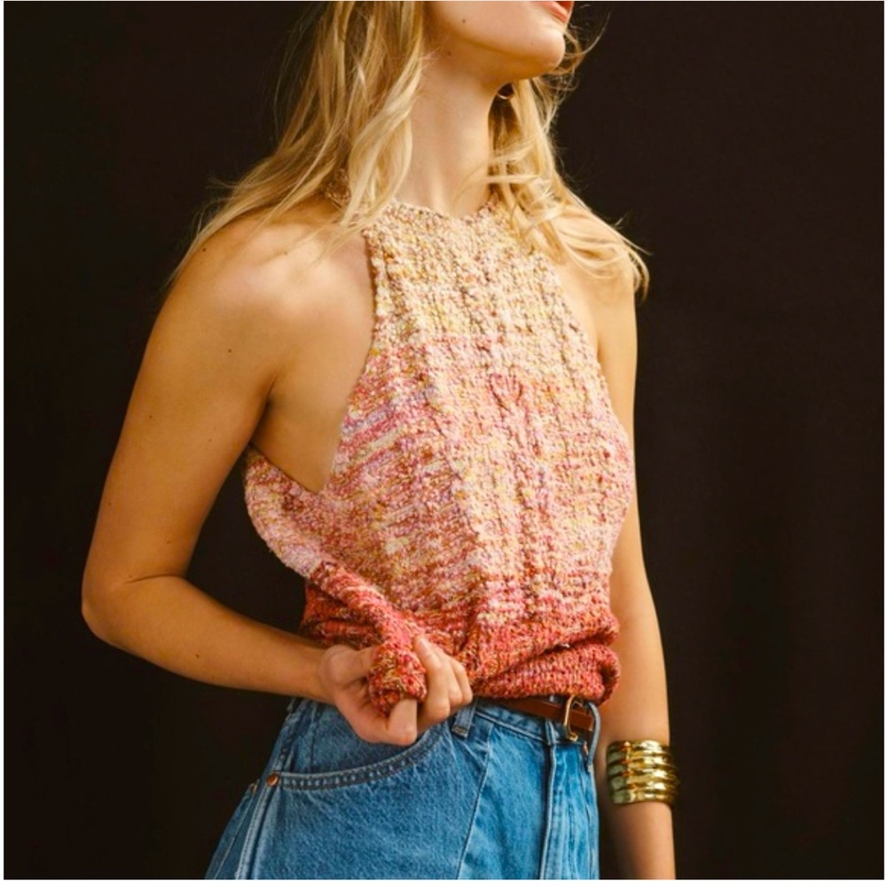 Anthropologie Pilcro Knitted Halter Sweater Tank
